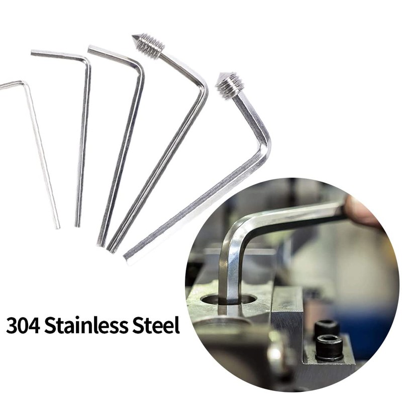 Set of 290 Grub Screws Stainless Steel Cone Tip Hex