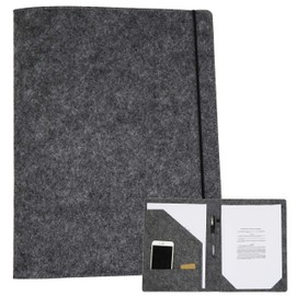 Smiling Art Writing Case Presentation Folder Conference Folder Document Bag Organiser Folder A4 Felt for Writing Pad, Documents, Notes, Project, Business, Pen Holder