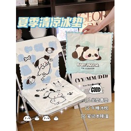 Summer Cooling Gel Mat Cushion - Chair, Car, Cartoon, Pet cd69 Blue Grid Bow Tie Bear 20ea