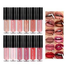 Anglicolor Lip Gloss Set,Vibrant Colors,Wearability,Non-Gooey,Smooth Color,Vegan & Cruelty-Free