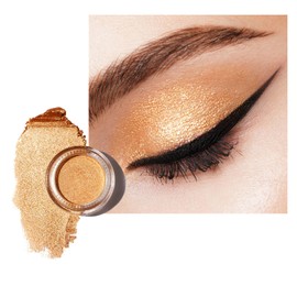 Oulac Gold Eyeshadow Cream Eyeshadow-Sombra de Ojos Highly Pigmented Natural Eyeshadow Waterproof&Long Lasting with Moisturizing Formula, Shimmer Glitter Eye Makeup Large Capacity. 6g.(21)