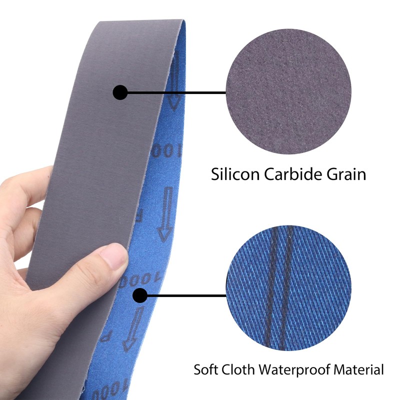 2 x 72 Sanding Belts,2x72 Silicon Carbide Knife Sharpening Sander