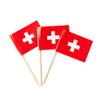 Switzerland Flag Swiss Small Toothpick Mini Stick Flags Decorations (100