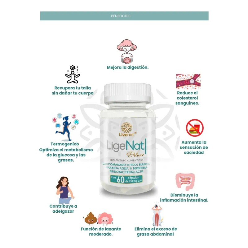 Livenat Ligenat Deluxe Control Peso Sin Sabor