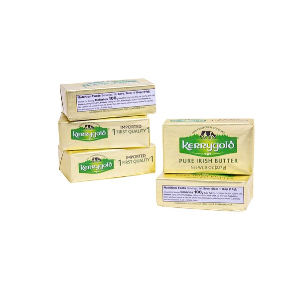 Kerrygold Salted Butter, 8 Oz Foil Pack (Pack Of 5)