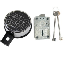 Digital Electronic Keypad Lock for Left Swing Bolt Safes, Gun Safe Lock Replacement, Time Delay Safe Lock Including 2 Emergency Keys for Locksmiths.
