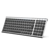 iClever BK10 Bluetooth Tastatur, kabellose wiederaufladbare Tastatur mit 3 Bluetooth