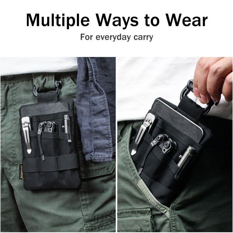VIPERADE VE25 Small EDC Bag Organiser, EDC Pouch Pockets, Small