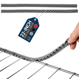 Silicone Oven Rack Shields by Linda’s Essentials (2 Pack) | Heat Resistance Silicone Oven Rack Protectors Guards Against Burns and Scars | 22 Inches Long (Gray)