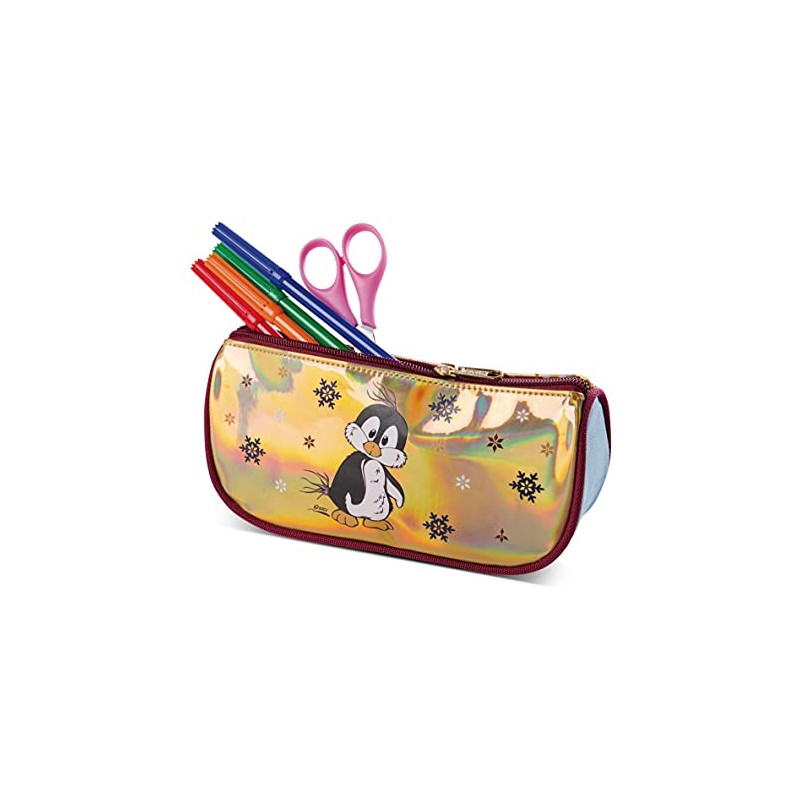 NICI 47305 Penguin Winter Collection Pencil Case Gold / Multi-Coloured