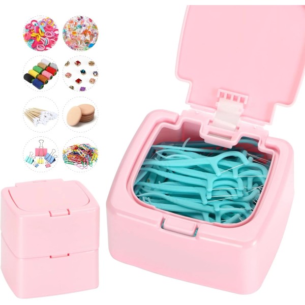 Does not apply 2 Packs Floss Pick Holder Container with