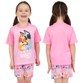 BlueY Pyjamas | Girls Pyjamas Bingo | Pack of 2 Children's Pyjamas, pink