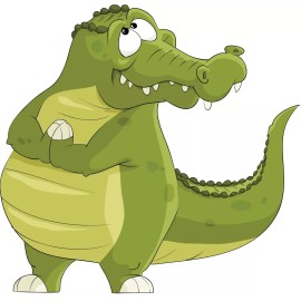 FUNNY CROCODILE BUMPER STICKER TOOLBOX STICKER LUNCH BOX HARD HAT STICKER