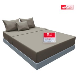 ATLAS DEL DESCANSO Juego De Sabanas Soft Individual De Microfibra | Incluye Sabana Plana, Sábana De Cajón y Funda | Transpirables, Hipoalergénicas y Termo climáticas | Altura 20cm | Color Gris