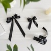 MEEDEE Black Ribbon 1 Inch Black Satin Ribbon Lux Satin