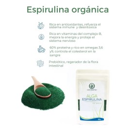 Alga Espirulina En Polvo Sin Conservadores Ni Aditivos 100 G                                                                                          