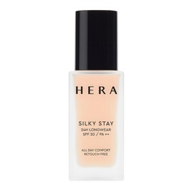 Hera Silky Stay 24 Hour Longwear Foundation 30g, 1 piece, 19N1 Light Vanilla / 헤라 실키 스테이 24아워 롱웨어 파운데이션 30g, 1개, 19N1 라이트 바닐라
