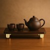 QfwdfcTrenz 4PCS Brass Wood Cutting Board Feet Mini Cabinet Leg
