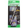 Dixon Ticonderoga Noir Black Wood-Cased No.2 Pencils, Holographic Design (13970)