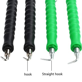 2 Pcs Automatic Rebar Tie Wire Twister, Uspacific Rebar Tie Wire Twister,Rebar Wire Twister Pull Tie Wire Twister, Concrete Metal Wire Twisting Fence Tool (Curved and Straight Hook)