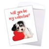 NobleWorks, Big Animal Valentines Card with Envelope (8.5 x 11