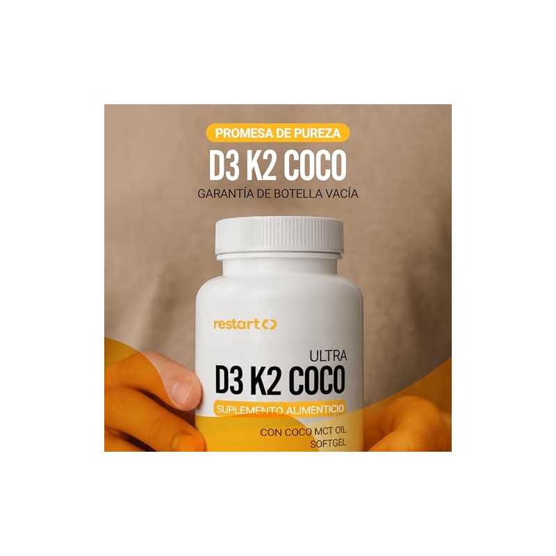 Restart Vitamina Aceite Coco Extra Virgen Mct Trigliceridos Mayor Absorci