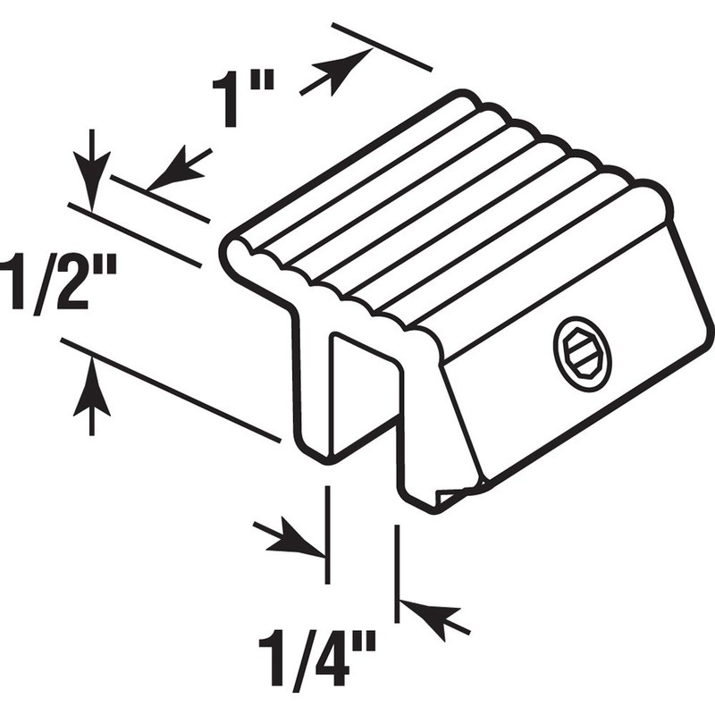 Prime-Line U 9810 Aluminum Tamper Resistant Sliding Window Lock (2