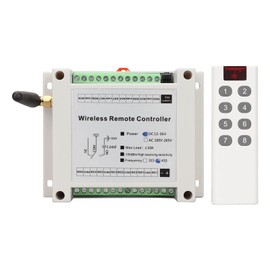 8 Channel Relay 8CH 10A DC 12V‑36V Lamp Control Radio Switch Relay Module with Remote Control, Easy Installation, Stable Performance, Control DC or AC Devices