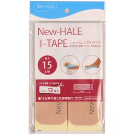 New-HALE(ニューハレ) テーピングテープ 筋肉 関節 すぐ貼れるシリーズ I-TAPE 長さ15cm ベージュ (12枚入) 741628