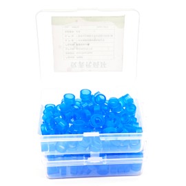 200pcs Dental Color Code Rings, 6mm Silicone Non-Toxic Orthodontic Rings Accessory, Autoclavable Instrument Identification System for Dental Clinics (Blue, S)