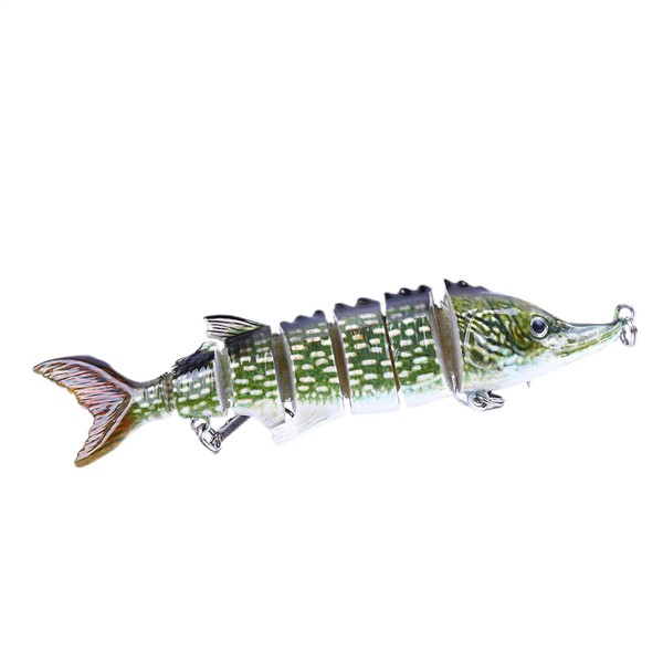 Fishing Lures Bass,Lifelike Multi Jointed 3D Fishing Bait - Floating