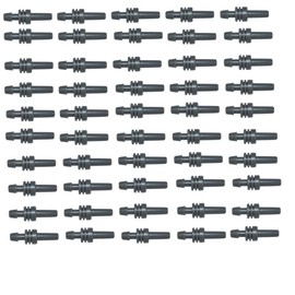 HQRP 50-Pack Blood Pressure Monitor Arm Cuff Connector, Single Tube Air Hose Adapter, 5mm Diameter, Replacement