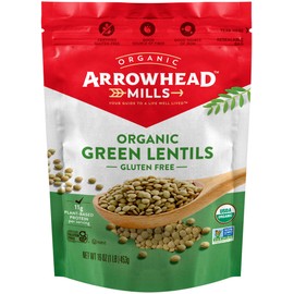 Arrowhead Mills Organic Green Lentils, 16 oz Bag