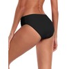 Ocean Blues Women's Black Ruched Sides Bikini Bottom Size Large