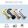 Stachelkleid Labret Piercing Titanium Moon Flat Base Flat Base Universal