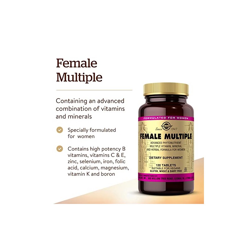 Solgar Female Multiple Tablets - Pack of 120