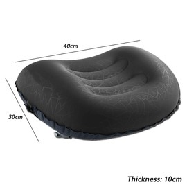 Inflatable Camping Pillow, Travel Pillows for Backpacking & Airplane, Lumbar Support Blow Up Pillows, Ultralight Compressible, Comfortable, Ergonomic Pillows