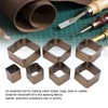 7PCS Leather Die Cutter Rounded Tetragonum 20‑50mm Leather Cutting Dies