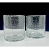 Magenta Citrine Atlas Collection Set of 2 Cocktail Glasses New