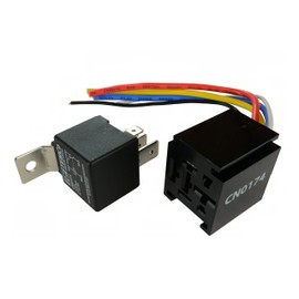 Temco 12 V 60/80 Amp Bosch Style S Relay with Harness Socket Automotive 2 Year Warranty