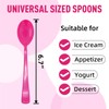 50 Pcs Hot Pink Plastic Spoons, Hot Pink Plastic Silverware,