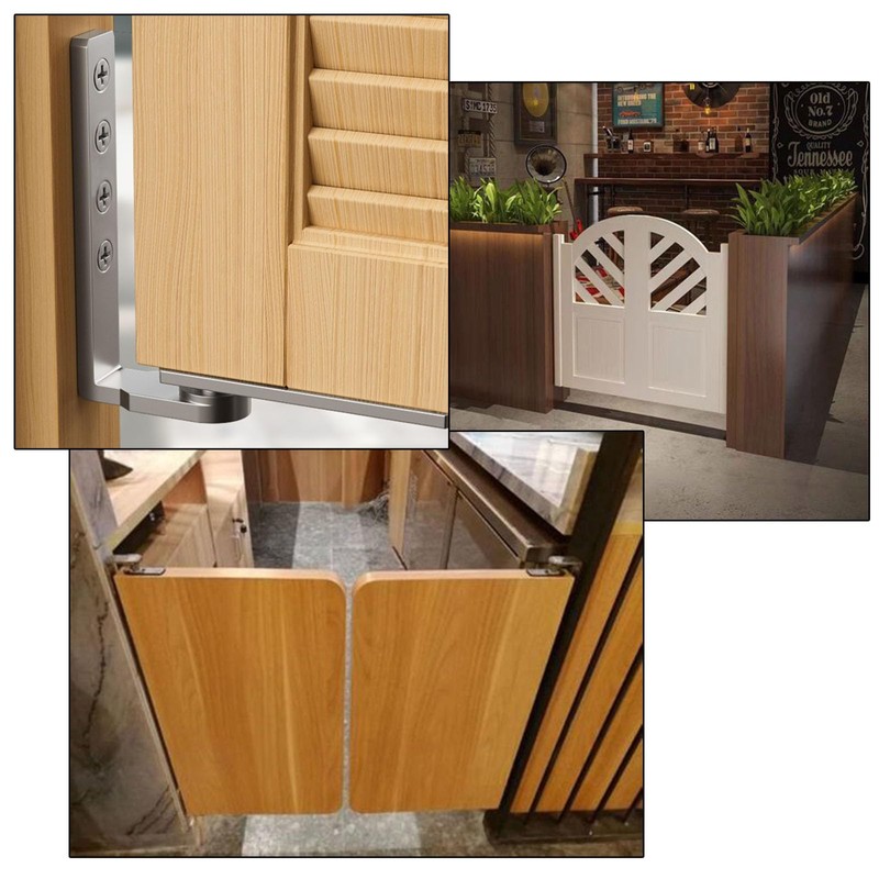 304 Stainless Steel Thick Cafe Door Gravity Hinges Swinging Door