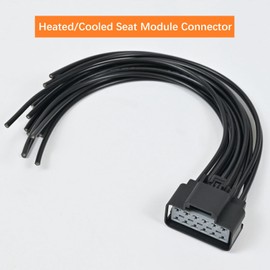 WPT928 Heated Cooled Seat Module Connector Plug Pigtails Wiring Harness fit for 2003-2019 Ford F150 F250 Explorer Mustang Fusion Lincoln MKS Mercury Milan, 3U2Z-14S411-ZMB WPT-928