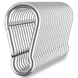 KATUMO M7 Heavy Duty Snap Hooks, 2.75 inch Carabiner Clip Quick Link, 418LBS Holding Capacity Stainless Steel Spring Clips for Hanging Hammock Climbing Hiking Traveling Camping Indoor & Outdoor