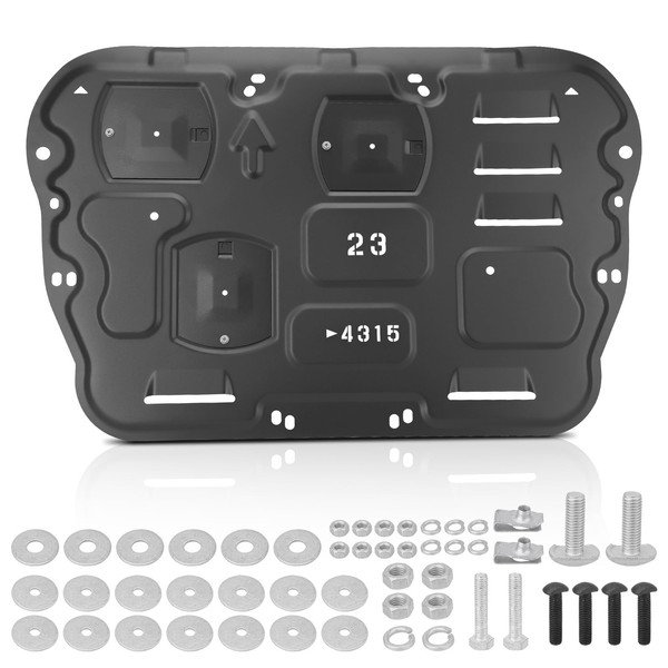 JURPLIX Upgrade Manganese Steel Engine Splash Guard with mounting Screws