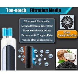 Refrigerator Water Filter Compatible with W10295370A, EDR1RXD1, Filter 1, W10295370, P4RFWB, P8RFWB2L, 46-9930, 46-9081 Refrigerator Water Filter 4 Pack