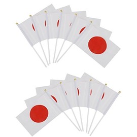 SCGEHA Flag Hinomaru Japan World Cup Olympics Sports Spectator Support Goods 10 Pieces, 20 Pieces, 30 Packs (Set of 10)