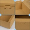 KEYIDO 20 Pack Kraft Cookie Boxes with Window, 8.5”×5.5”×2” Sweet