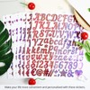 YIKTUNQ 12 Sheets 1 Inch Glitter Letter Number Stickers, 1044
