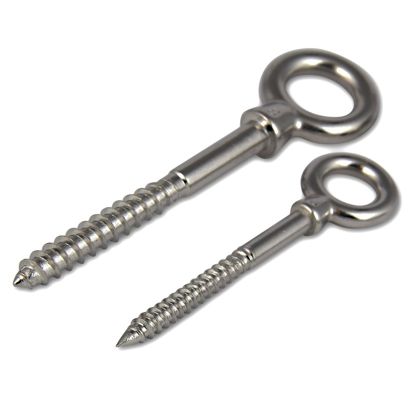 PROTECH Pack of 5 Eye Bolts with Wood Thread 6